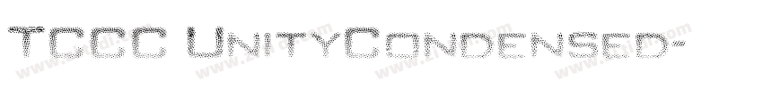TCCC UnityCondensed字体转换